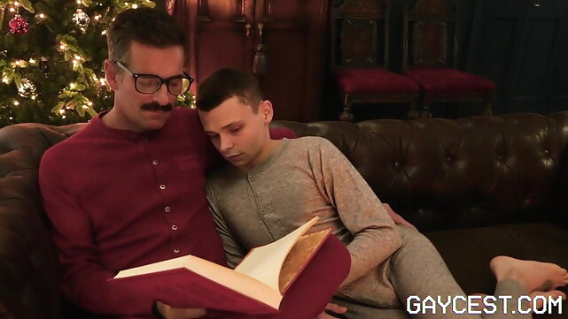 Mr. Cox and His Nephew Austin - Xmas Sleepy Time gaysex bareback video